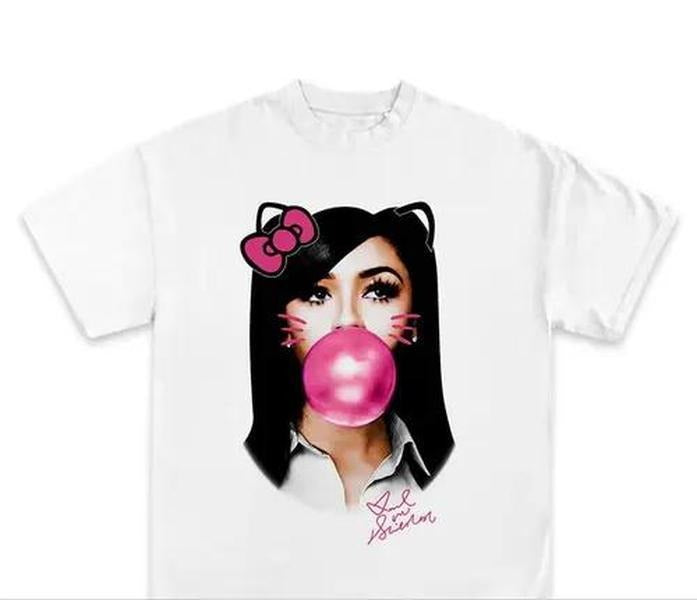 MARIAH THE SCIENTIST Pink Kitty BUBBLE GUM GRAPHIC T-SHIRT DL Sweatshirt, Hoodie, Comfort Colors