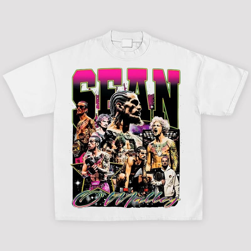 MEN'S UFC BLACK SEAN O'MALLEY QUASAR GRAPHIC TEE, Boxing T-shirt, Boxer Tee, Sports Shirt, Gift for Him Gift For Her Hoodie Sweatshirt