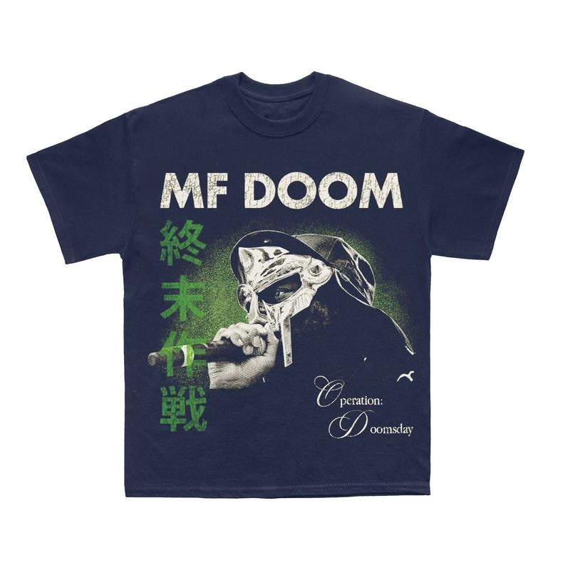 MF DOOM Doomsday T-Shirt, Iconic Rap Tee, Hip-Hop Legend Shirt, Japanese-Inspired Sweatshirt, Unisex Cotton Menswear Cotton Menswear style 001