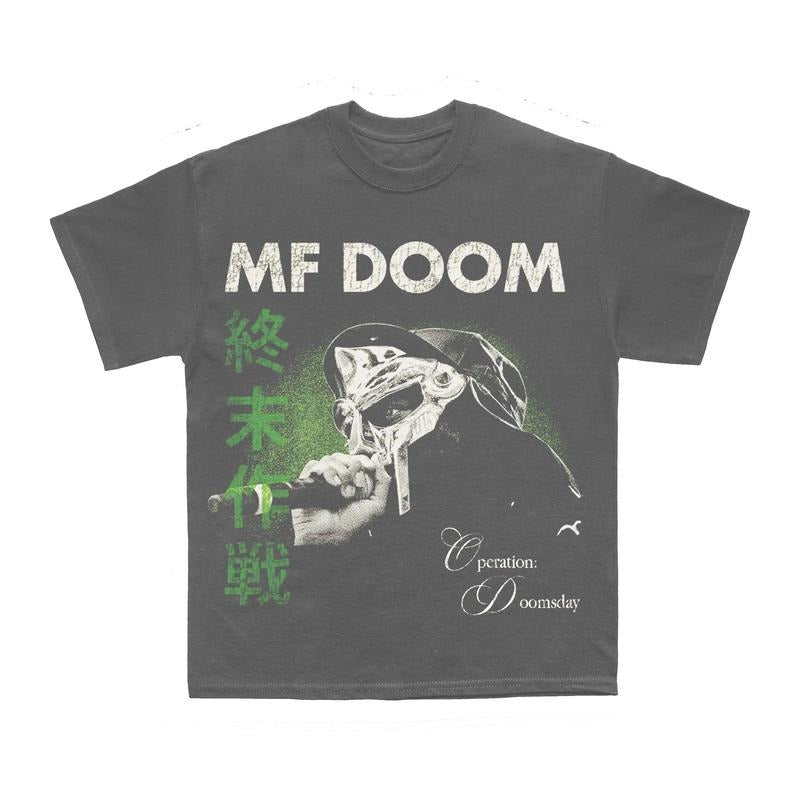MF DOOM Doomsday T-Shirt, Iconic Rap Tee, Hip-Hop Legend Shirt, Japanese-Inspired Sweatshirt, Unisex Cotton Menswear Cotton Menswear style 001