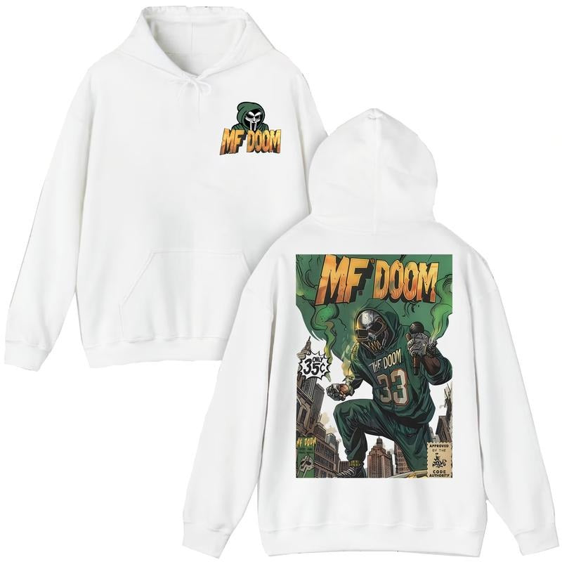 MF DOOM Iconic Rap T-Shirt Comic Vintage Style , Hip Hop Icon Graphic Tee, MF Doom Rap Tee, Doom The Villain Shirt, Cotton Menswear