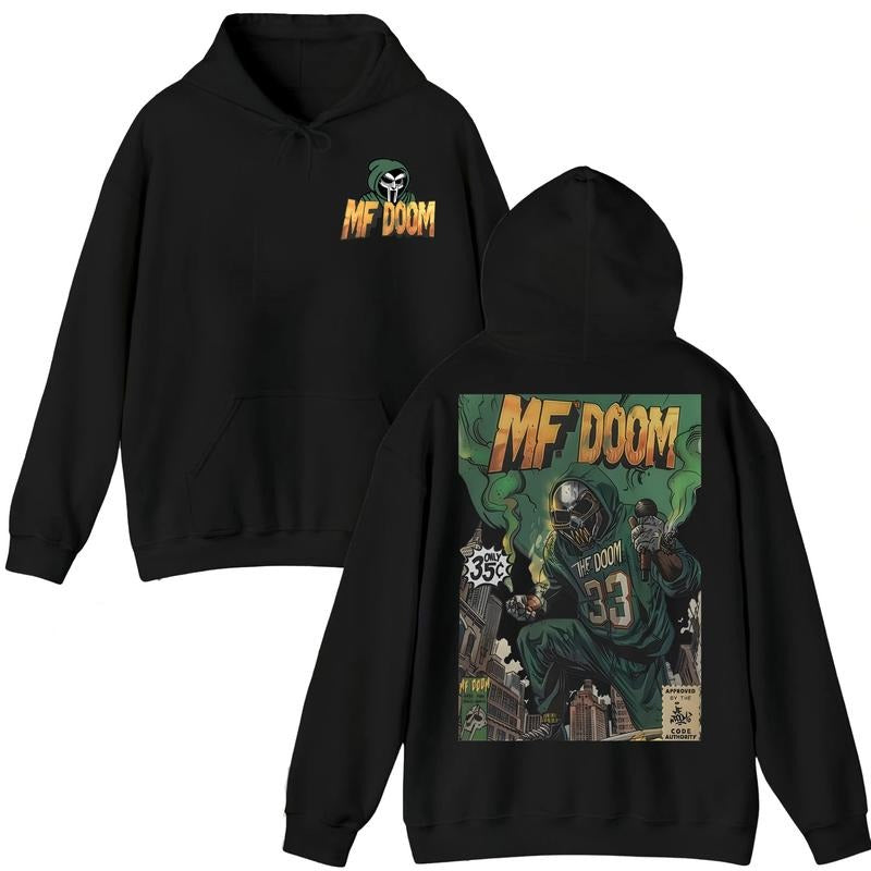 MF DOOM Iconic Rap T-Shirt Comic Vintage Style , Hip Hop Icon Graphic Tee, MF Doom Rap Tee, Doom The Villain Shirt, Cotton Menswear