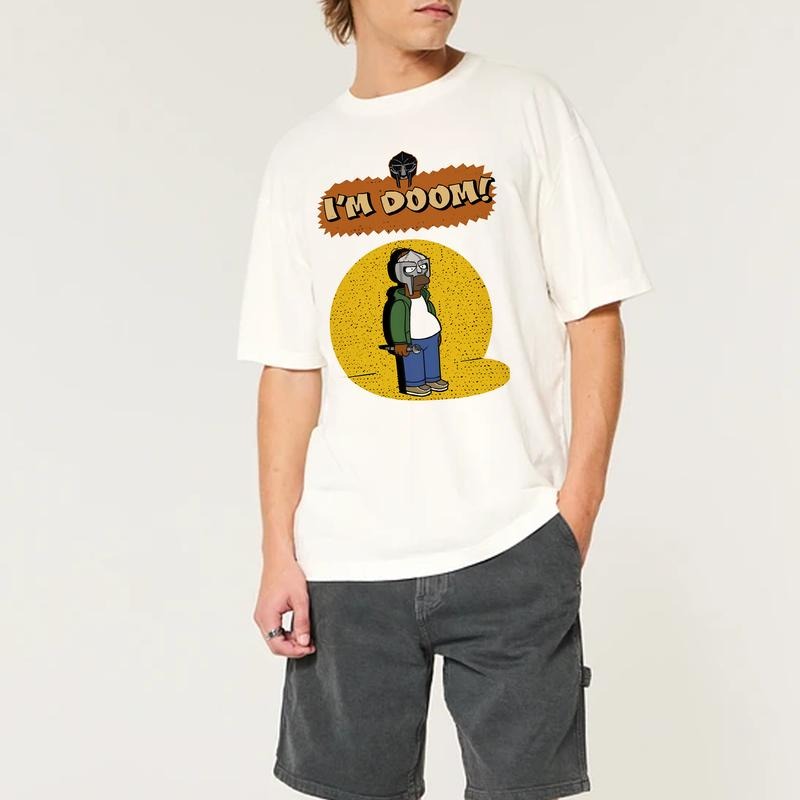 MF DOOM Simpson Mask Graphic SweatshirtHoodieShirt, Urban Streetwear with Iconic Hip Hop Style Design, Perfect Sweatshirt for DOOM Fans, Hoodies for C