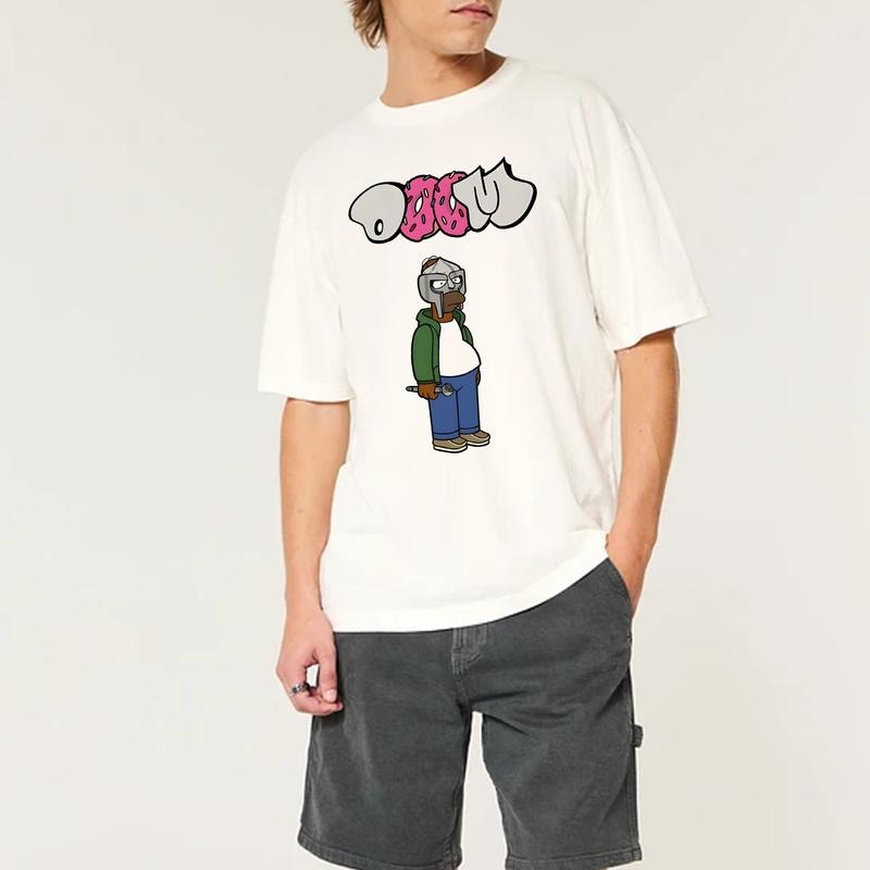 MF DOOM Simpson Mask Graphic T-Shirt, Urban Streetwear with Iconic Hip Hop Style Design, Perfect Sweatshirt for DOOM Fans, Hoodies for MF Doom Fans style 001