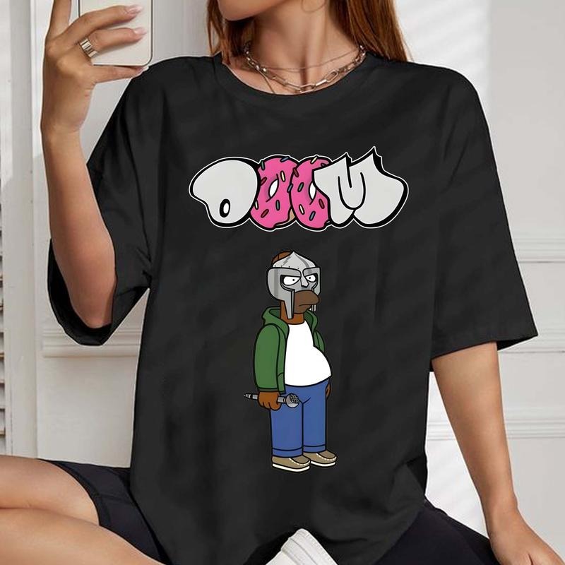 MF DOOM Simpson Mask Graphic T-Shirt, Urban Streetwear with Iconic Hip Hop Style Design, Perfect Sweatshirt for DOOM Fans, Hoodies for MF Doom Fans style 001