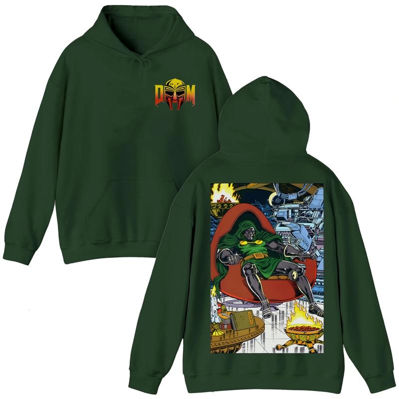 MF DOOM T-Shirt Comic Vintage Style , Hip Hop Icon Graphic Tee, MF Doom 2 Sides Rap Tee, Doom The Villain Shirt, Unisex for Men, For Women Menswear