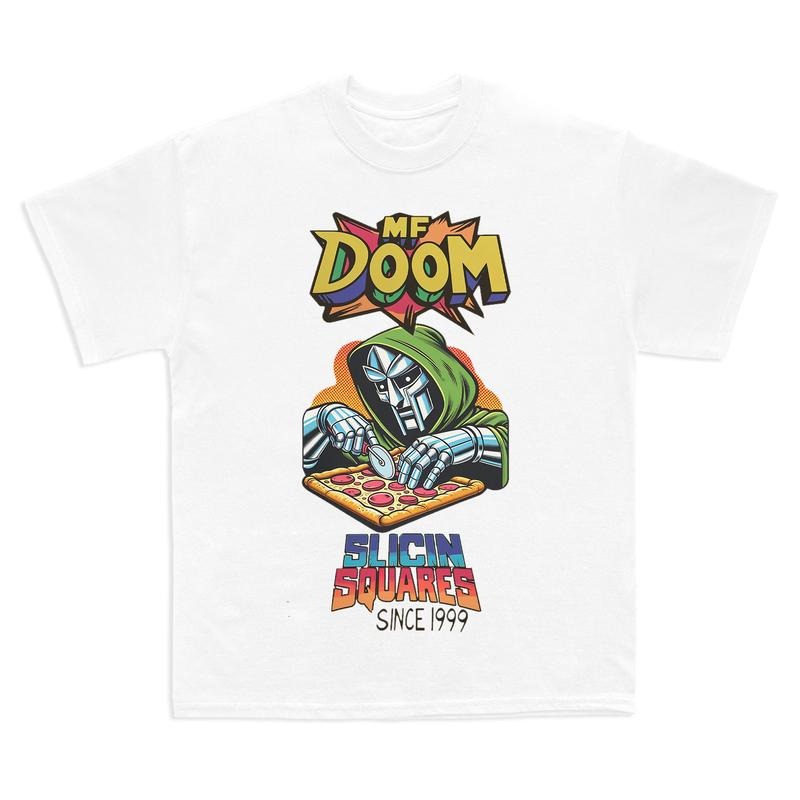 MF DOOM T-Shirt Comic Vintage Style , Hip Hop Icon Graphic Tee, MF Doom Rap Tee, Doom The Villain Shirt, Unisex for Men, For Women Cotton Menswear style 001