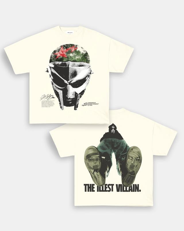 MF DOOM V3 TEE - [DS] , Free Shipping, Unisex T-Shirt, Sweatshirt, Tour shirt, Rapper Shirt, Graphic Shirt, big face tee, Cotton Man Menswear Top Hoodie Polyester Soft Streetwear Casual