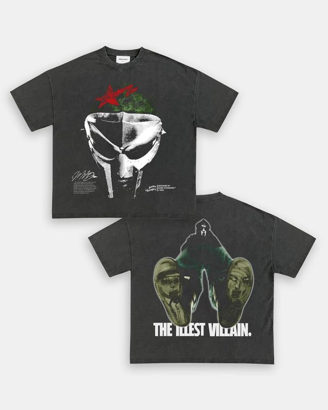 MF DOOM V3 TEE - [DS] , Free Shipping, Unisex T-Shirt, Sweatshirt, Tour shirt, Rapper Shirt, Graphic Shirt, big face tee, Cotton Man Menswear Top Hoodie Polyester Soft Streetwear Casual