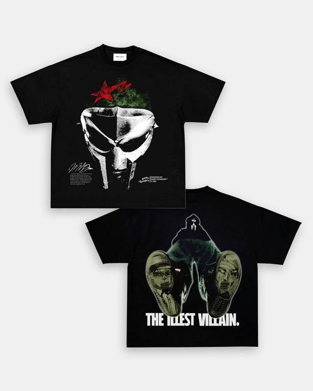 MF DOOM V3 TEE - [DS] , Free Shipping, Unisex T-Shirt, Sweatshirt, Tour shirt, Rapper Shirt, Graphic Shirt, big face tee, Cotton Man Menswear Top Hoodie Polyester Soft Streetwear Casual
