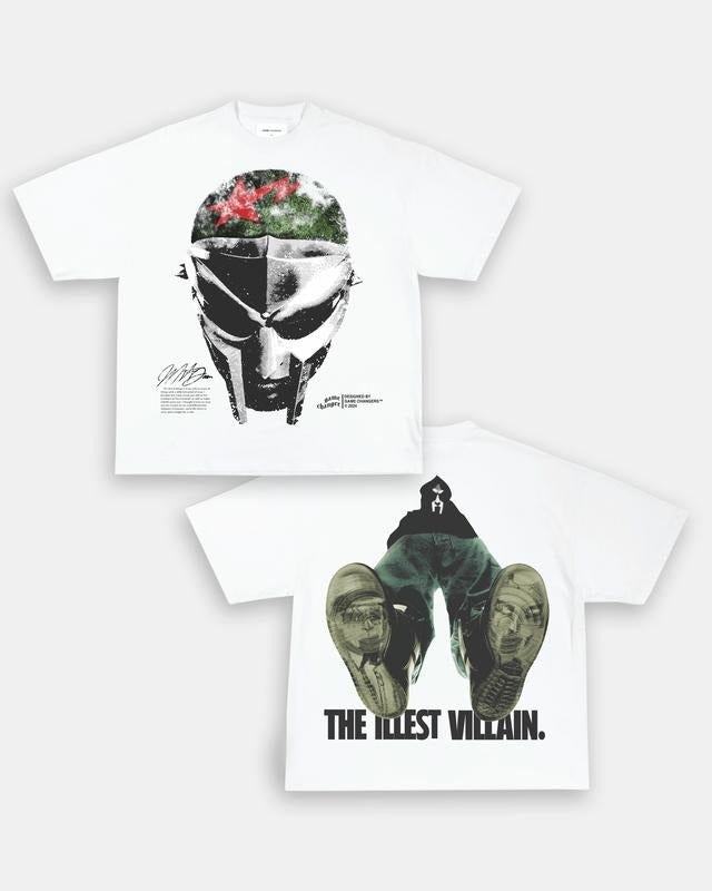 MF DOOM V3 TEE - [DS] , Free Shipping, Unisex T-Shirt, Sweatshirt, Tour shirt, Rapper Shirt, Graphic Shirt, big face tee, Cotton Man Menswear Top Hoodie Polyester Soft Streetwear Casual