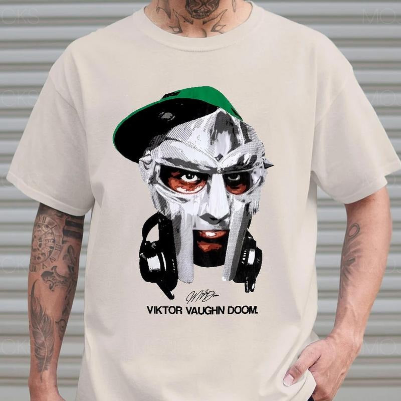 MF DOOM Viktor Vaugh Doom Graphic Tshirt, Urban Streetwear with Hip Hop Style, Perfect Sweatshirt for DOOM Fans, Hoodie for Rap Fans