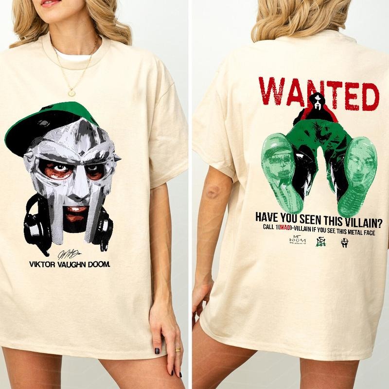 MF DOOM Viktor Vaugh Doom Graphic Tshirt, Urban Streetwear with Hip Hop Style, Perfect Sweatshirt for DOOM Fans, Hoodie for Rap Fans