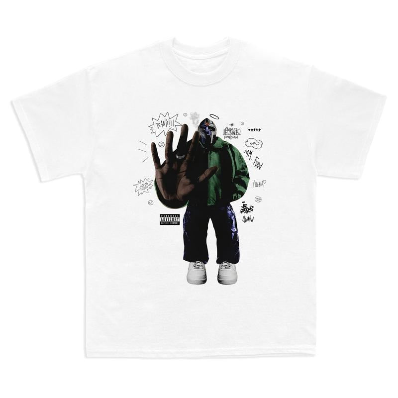 MF DOOM Villain Art T-Shirt, MF Doom Rap Tee, Doom The Villain Shirt, Unisex for Men, For Women Cotton Menswear Top Fitted Love Oversized