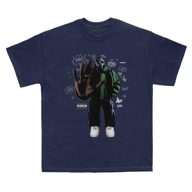 MF DOOM Villain Art T-Shirt, MF Doom Rap Tee, Doom The Villain Shirt, Unisex for Men, For Women Cotton Menswear Top Fitted Love Oversized style 001