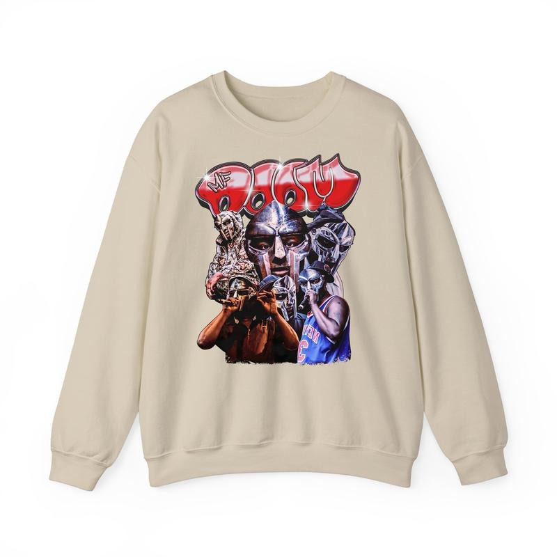MF DOOM Vintage Sweatshirt, MF Doom Rap Tee, Doom The Villain Shirt, Unisex for Men, For Women Cotton Menswear Oversized Fitted style 001