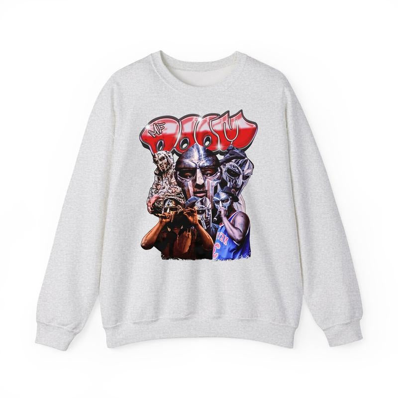 MF DOOM Vintage Sweatshirt, MF Doom Rap Tee, Doom The Villain Shirt, Unisex for Men, For Women Cotton Menswear Oversized Fitted style 001
