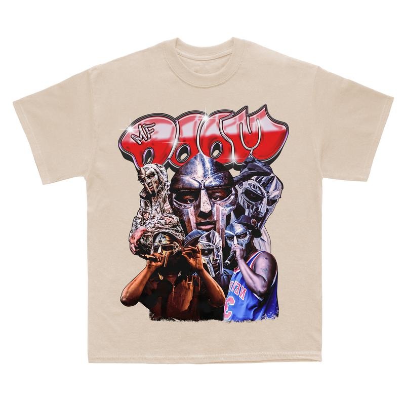 MF DOOM Vintage T-shirt, Madvillain Rap Tee, Doom The Villain Retro Crewneck, Unisex For Man, For Women, Cotton Menswear Retro Crewneck Oversized Top style 001