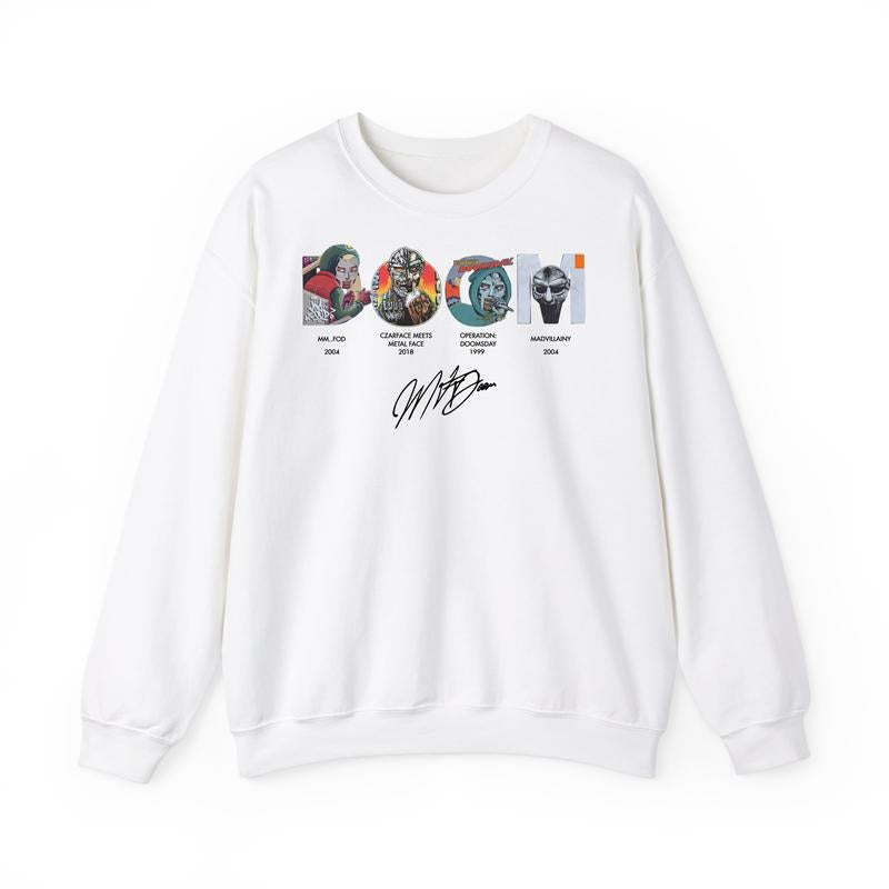 MF DOOM Words Sign Art Sweatshirt, MF Doom Rap Tee, Doom The Villain Shirt, Unisex for Men, For Women Cotton Menswear style 001