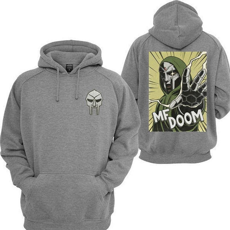 MF Doom 2 Sides  Bang Hoodie, Madlib Doom All Caps Hoodie, Rap Music Sweatshirt, Gift For Music Lover Sweatshirt, Hoodie, Unisex Casual Fabric