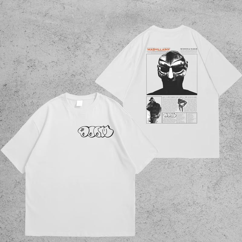 MF Doom 2 Sides Sweatshirt, Madlib Doom Sweatshirt, Mf Doom Sweatshirt, Madvillain Metal Tee, Gift For Music Lover, Unisex Cotton Fabric