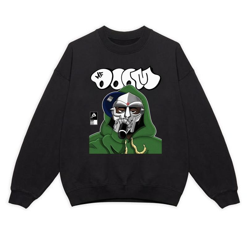 MF Doom Art Sweatshirt, Madlib Doom All Caps Sweatshirt, Madvillain Metal Tee, Hoodie, T-Shirt Unisex Cotton Fabric style 001