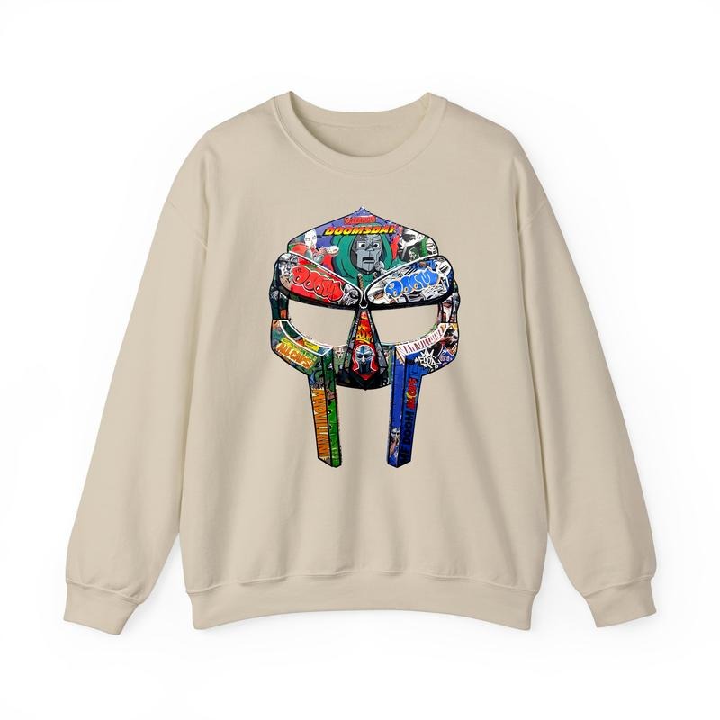 MF Doom Mask Sweatshirt, Hoodie, T-Shirt Unisex - Superior Airlume Combed and Ring-Spun Cotton - Fabric Casual Fleece style 001