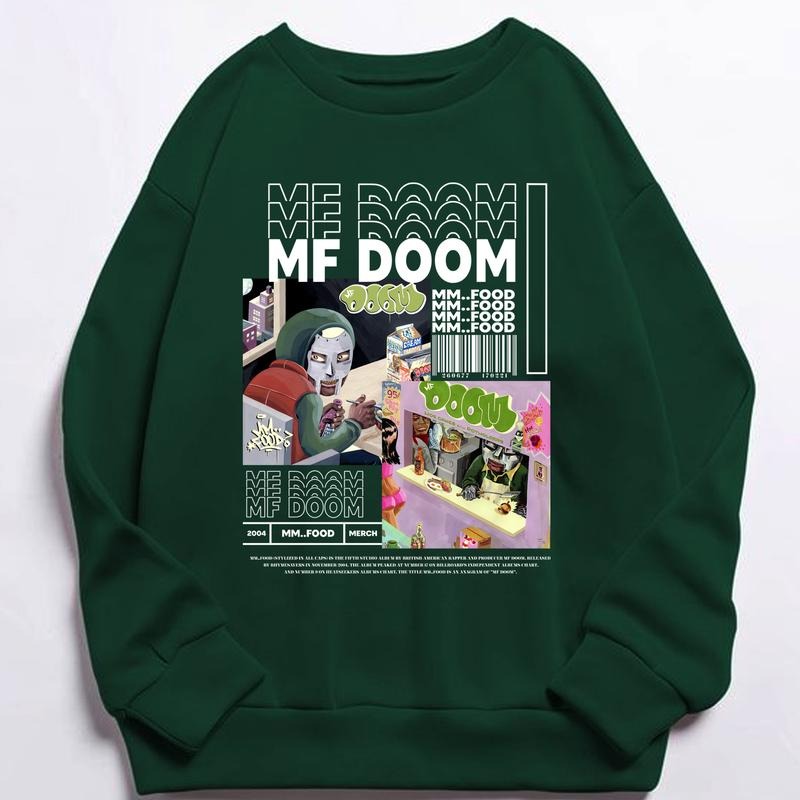 MF Doom Mm.. Food Sweatshirt, Hoodie, T-Shirt Unisex - Superior Airlume Combed and Ring-Spun Cotton - Fabric Casual Fleece style 001