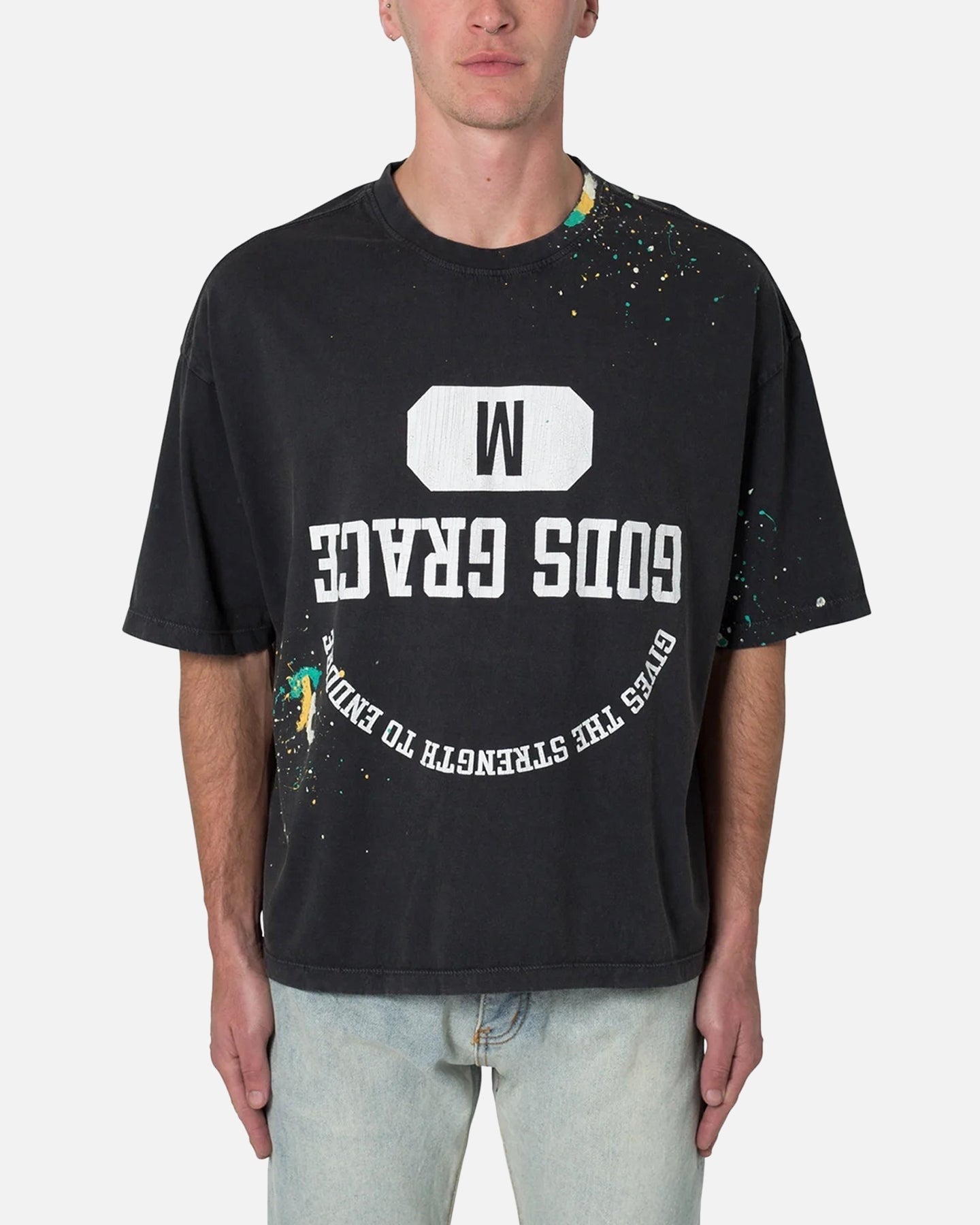 MNML Gods Grace Vintage T-Shirt Washed Black