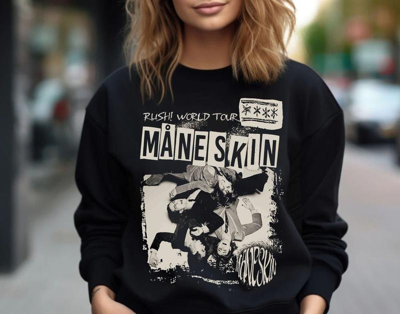 Måneskin Unisex Shirt, Vintage Maneskin Tour 2024 Unisex Shirt, Fan Gift