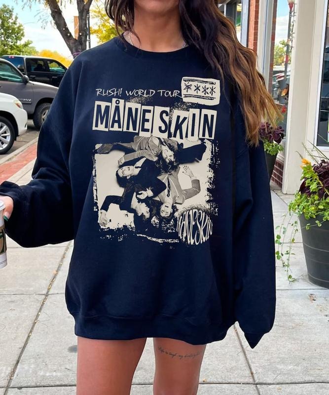 Måneskin Unisex Shirt, Vintage Maneskin Tour 2024 Unisex Shirt, Fan Gift