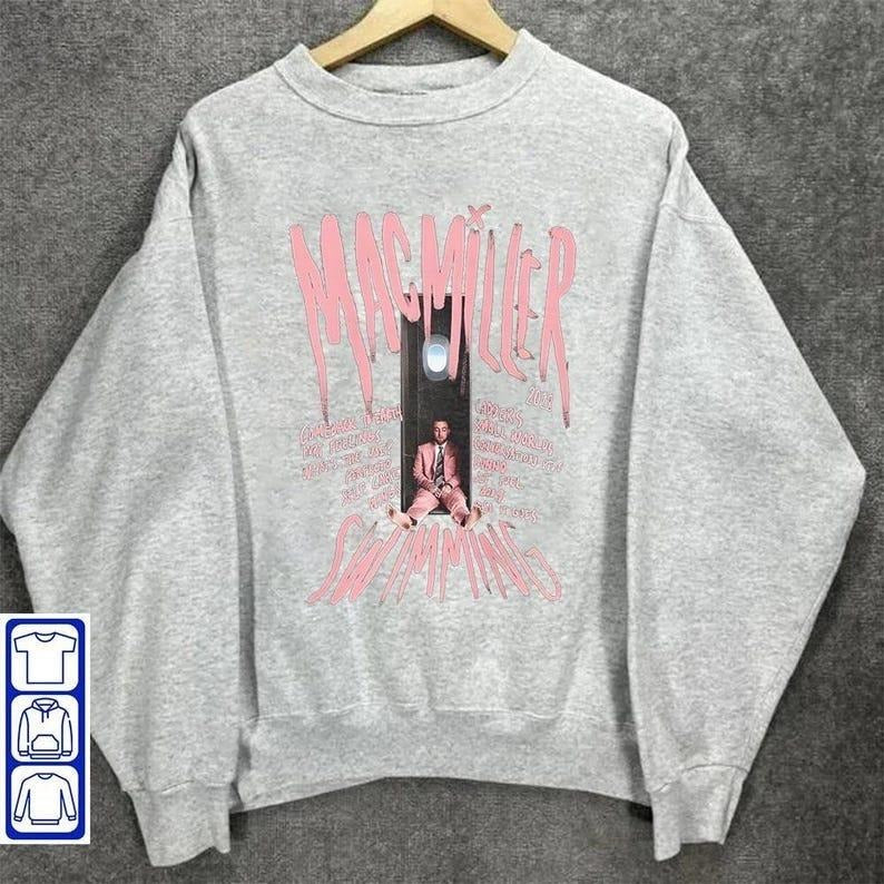 Mac Miller Swimming Album Unisex Heavy Blend Hooded Sweatshirt, Mac Miller T-Shirt, Kids Hip Hop 90s Bootleg Vintage Shirt