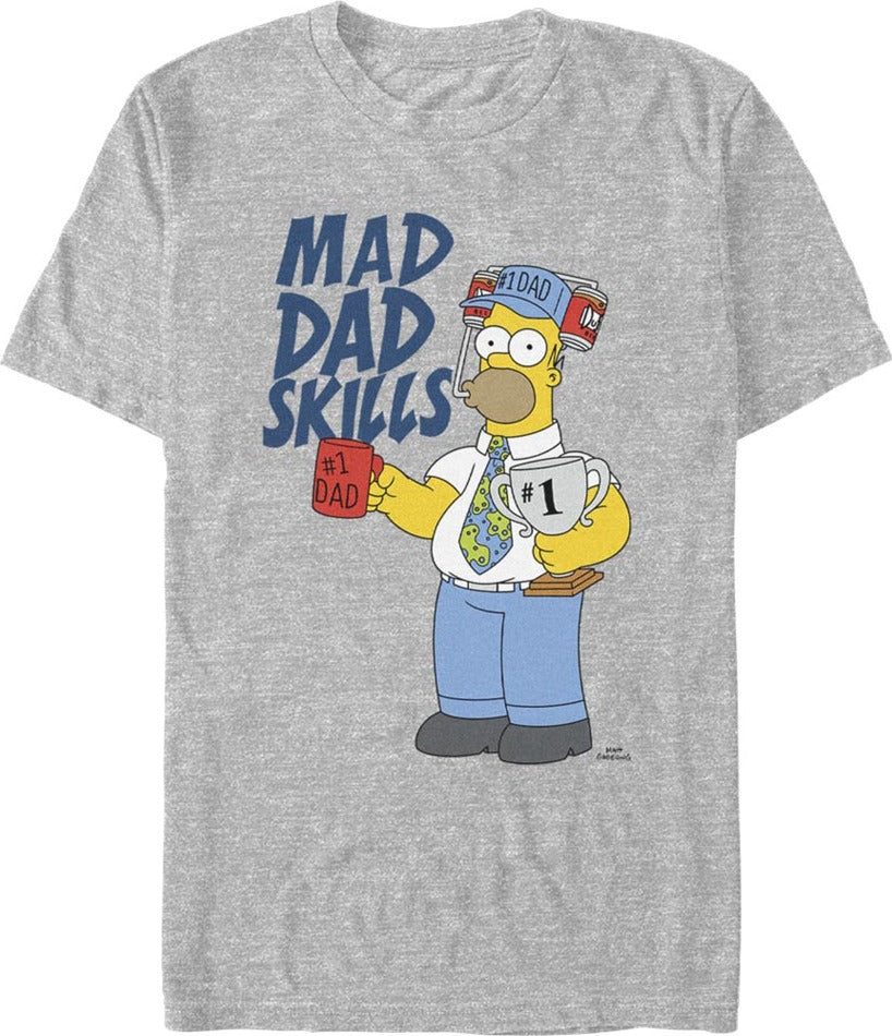 Mad Dad Skills Simpsons T-Shirt