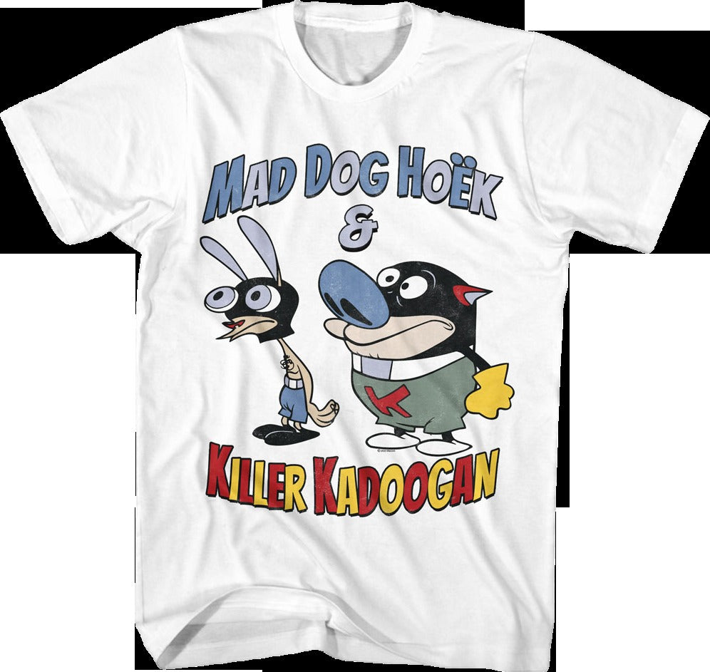 Mad Dog Höek & Killer Kadoogan Ren And Stimpy T-Shirt