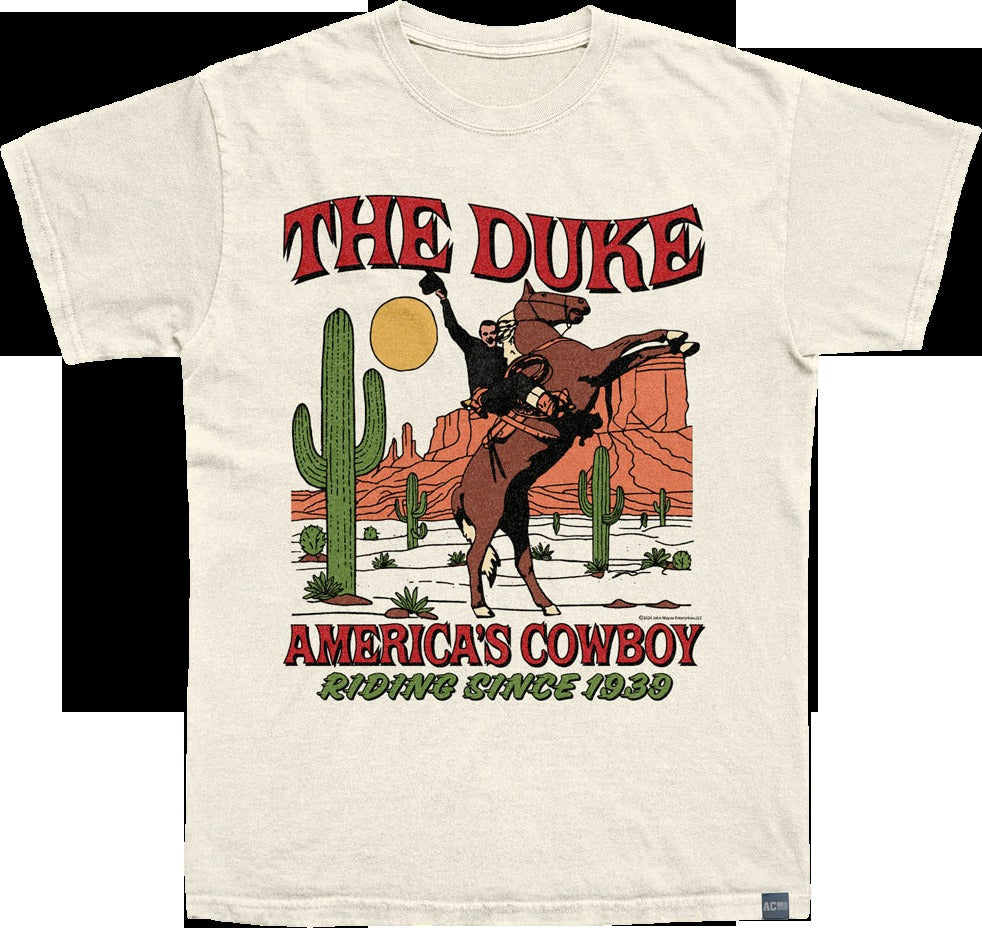 Made In USA John Wayne Americas Cowboy T-Shirt