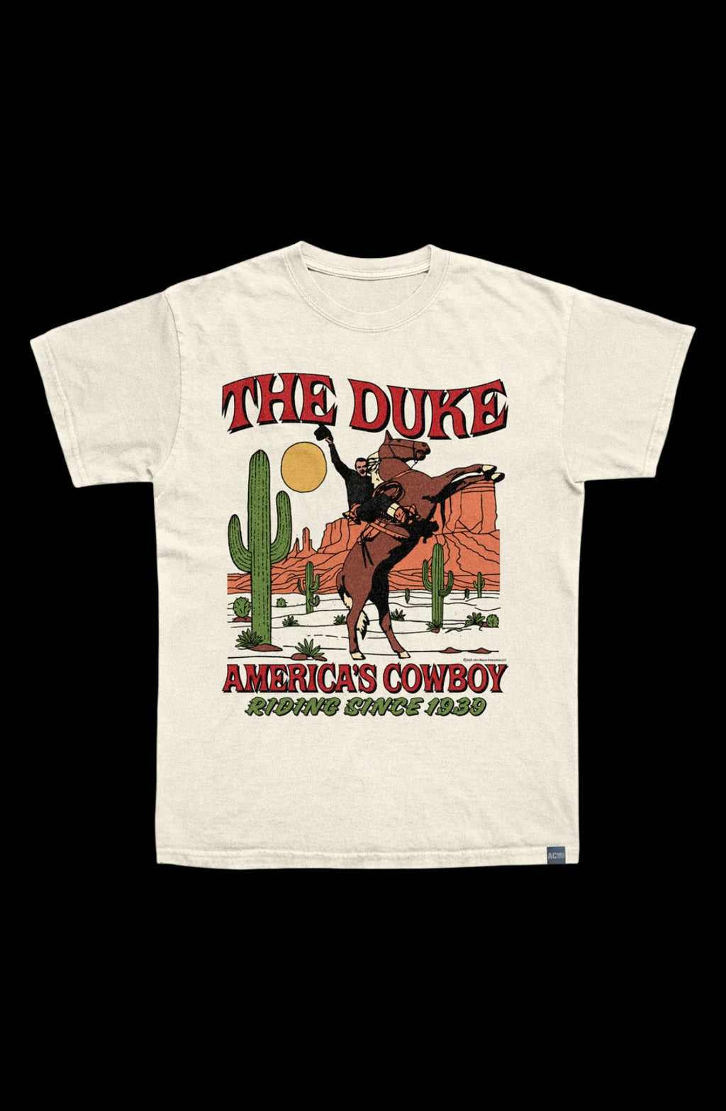 Made In USA John Wayne Americas Cowboy T-Shirt