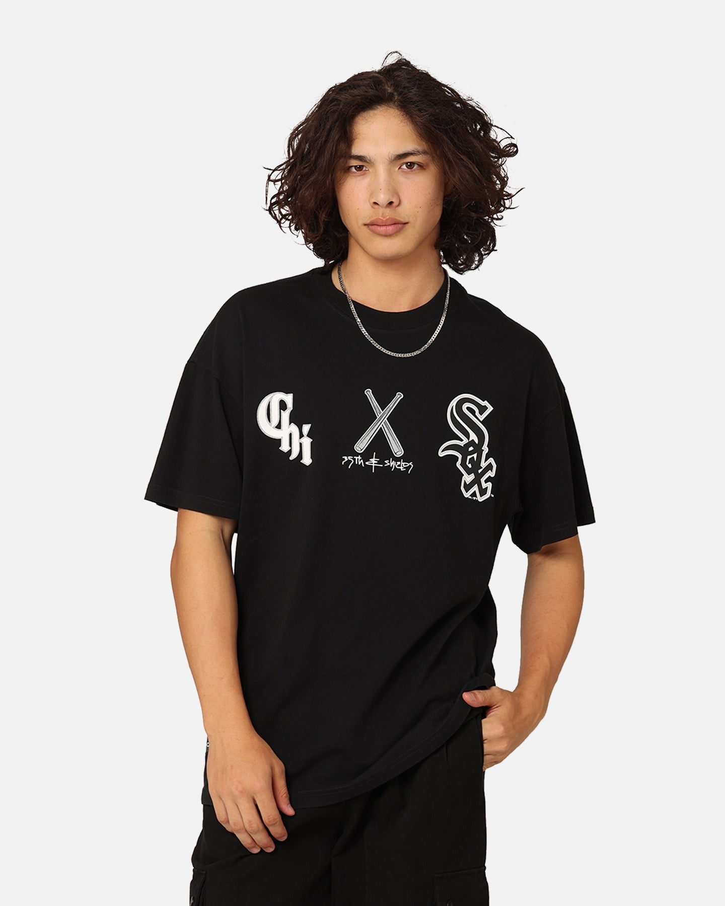 Majestic Athletic Chicago White Sox City Graphic T-Shirt Faded Black