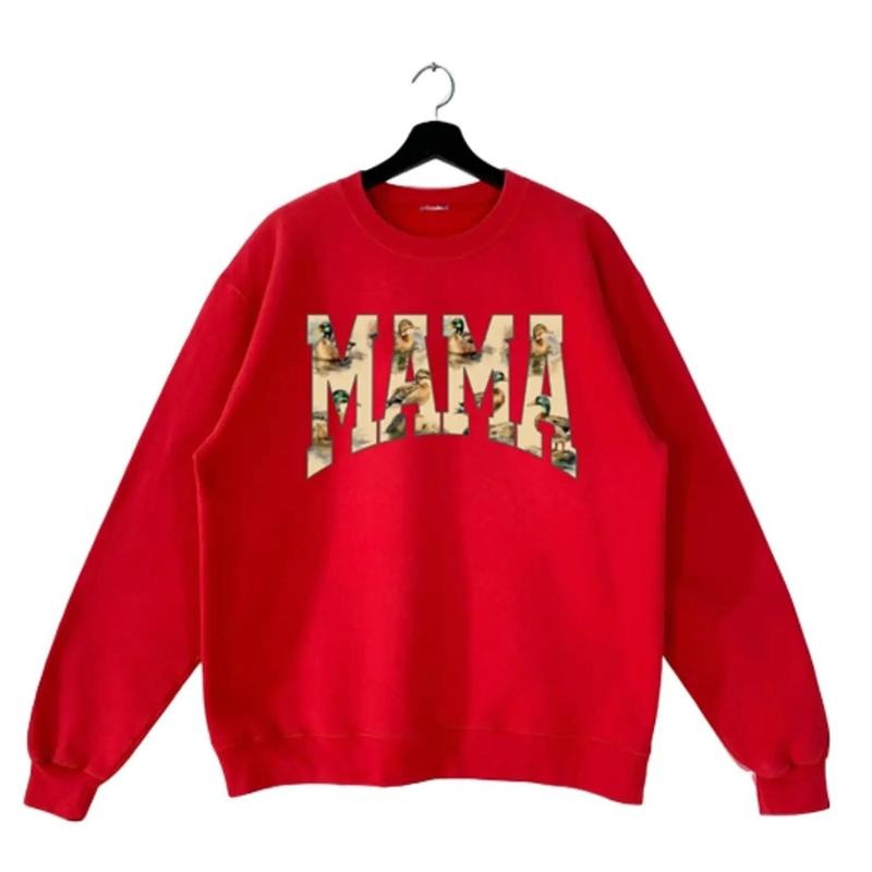 Mama Mallard Duck Sweatshirt Vintage Hunting, Duck Mama T-shirt Unisex, Hoodie, cotton