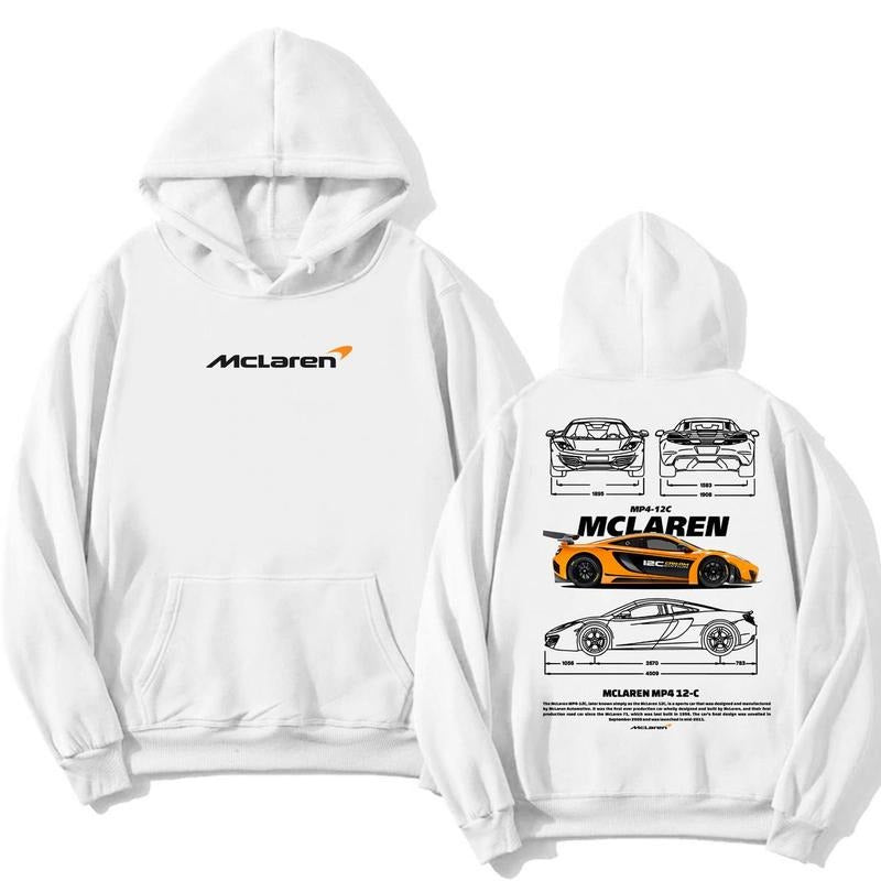 Mclaren Unisex T-shirt, Mclaren MP4-12C Orange Car Hoodie, Super Car Sweatshirt, Car Unisex Shirt, Car Fashion