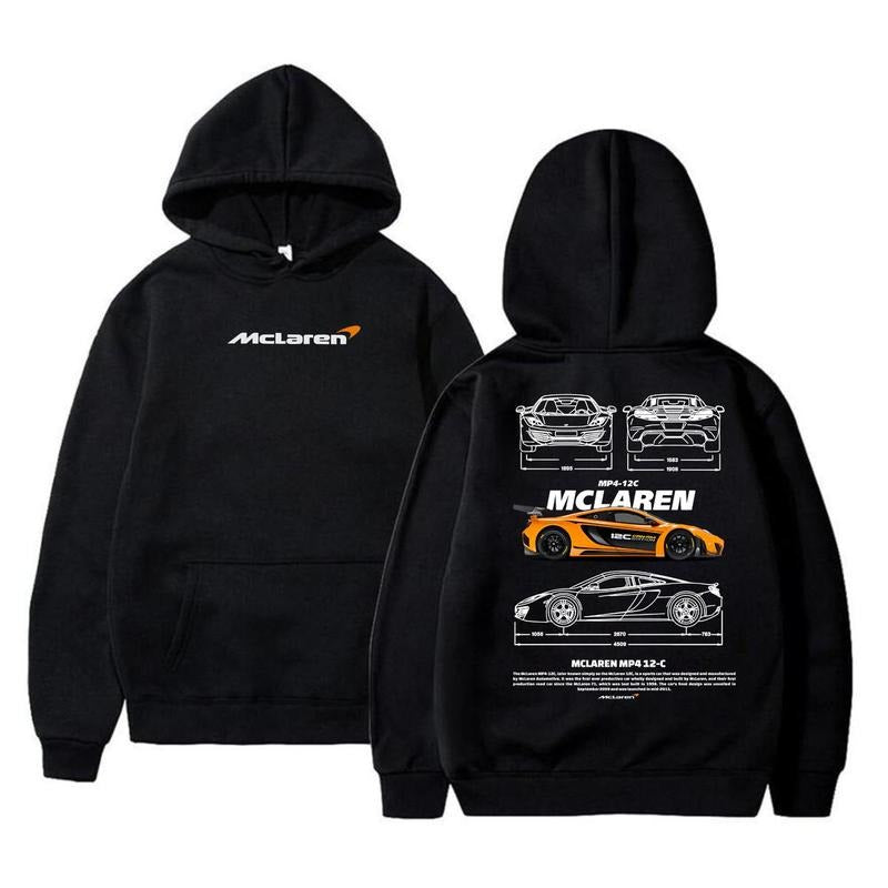 Mclaren Unisex T-shirt, Mclaren MP4-12C Orange Car Hoodie, Super Car Sweatshirt, Car Unisex Shirt, Car Fashion
