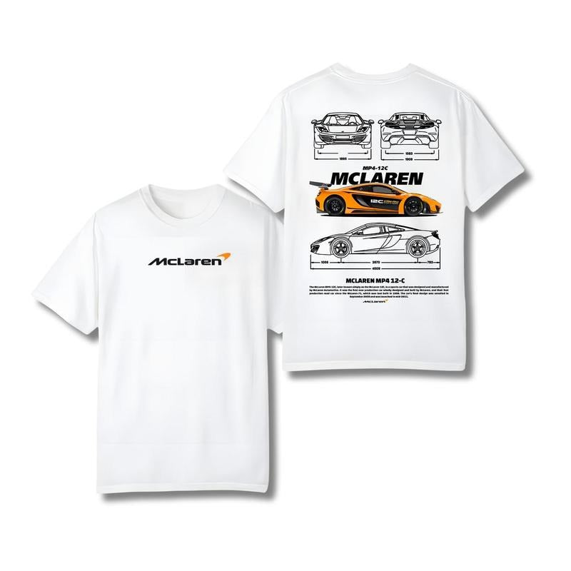 Mclaren Unisex T-shirt, Mclaren MP4-12C Orange Car Hoodie, Super Car Sweatshirt, Car Unisex Shirt, Car Fashion