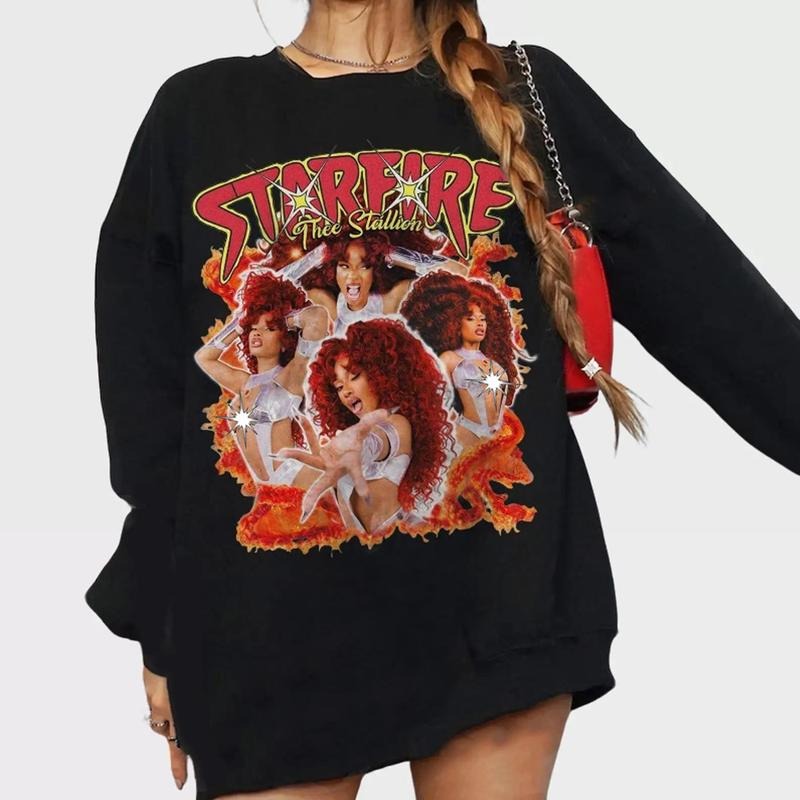 Meg Cosplay Starrfire Sweatshirt T-Shirt, Rapper Hiphop Music Album Tour 2024 Shirt, For Men And Women, Full Sizes Full Colors, Cotton Womenswear