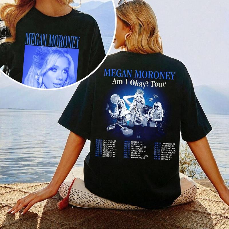 Megan Moroney Am I Okay T-shirt Am I Okay Tour Sweatshirt Megan Moroney Tour 2025 Hoodie Megan Moroney Graphic Tee Gift For Fans Men Women