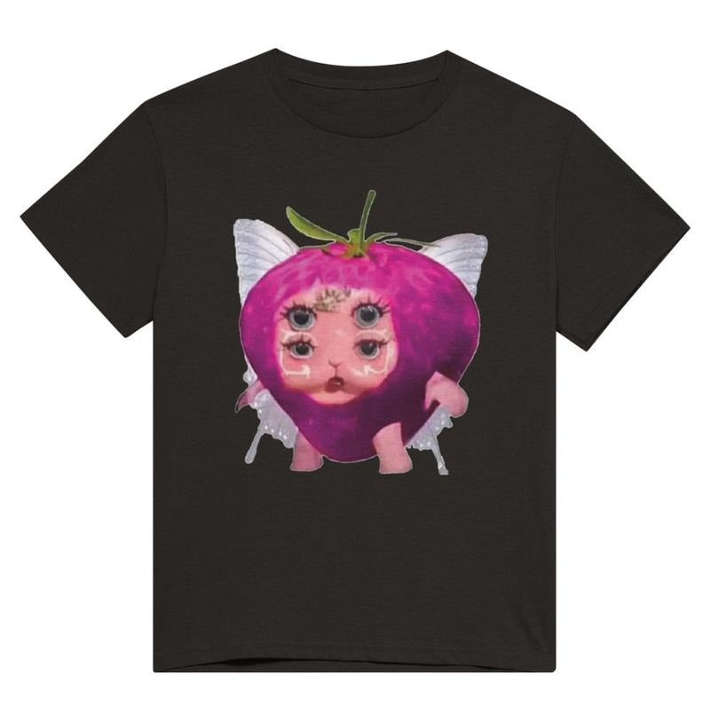 Melberry Strawmelly Meme Heavyweight Unisex Crewneck T Shirt, Retro Portals Tour 2024 Shirt, Melanie Martinez Tour Tshirt, Melanie Merch