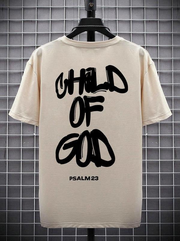 Men's Letter Tee, Loose Street Fashion T-Shirt for Summer, Graphic Tees, Menswear for Daily Streetwear style 001