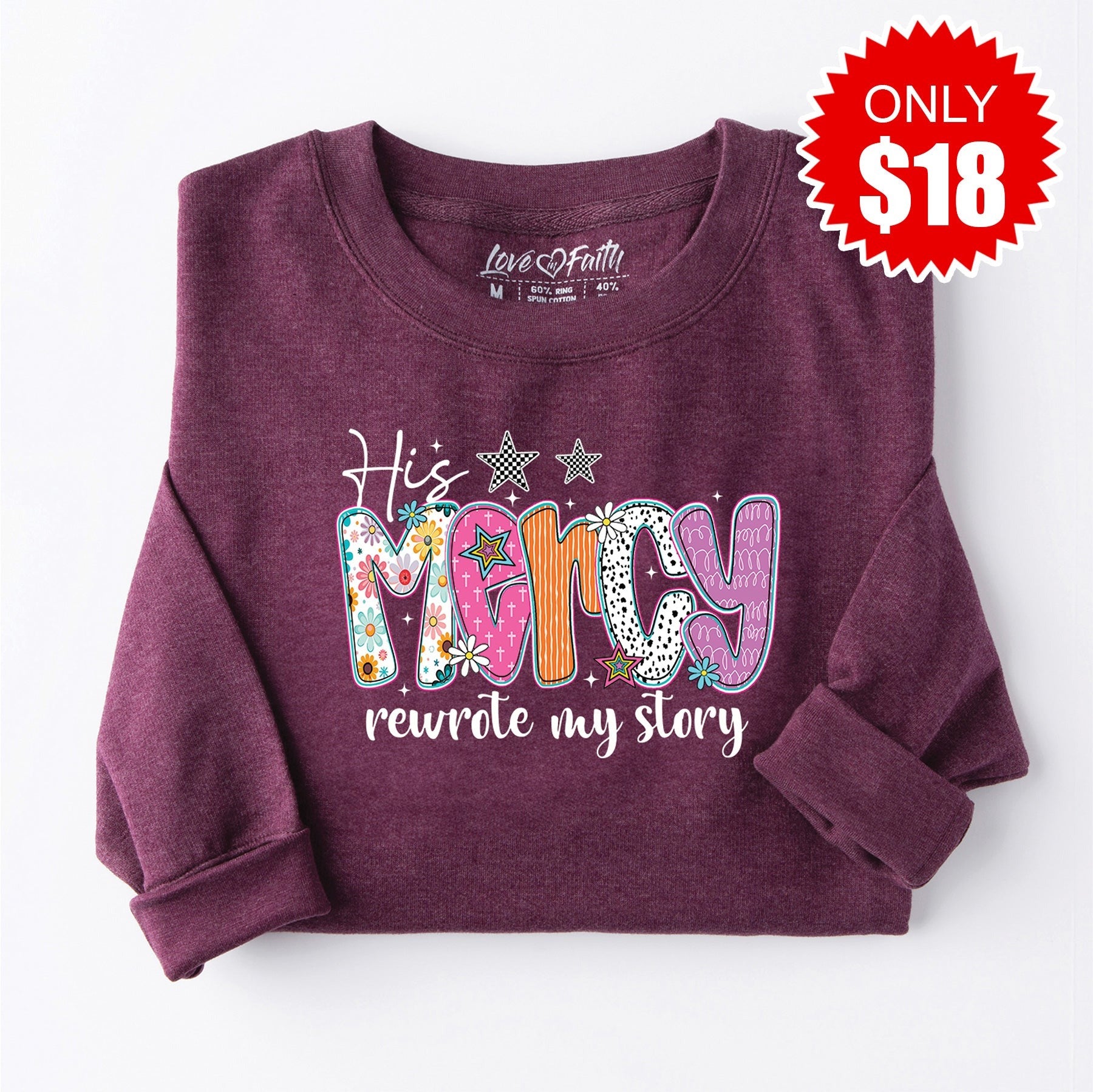 Mercy Sweatshirt - Heather Sugar Plum - 18