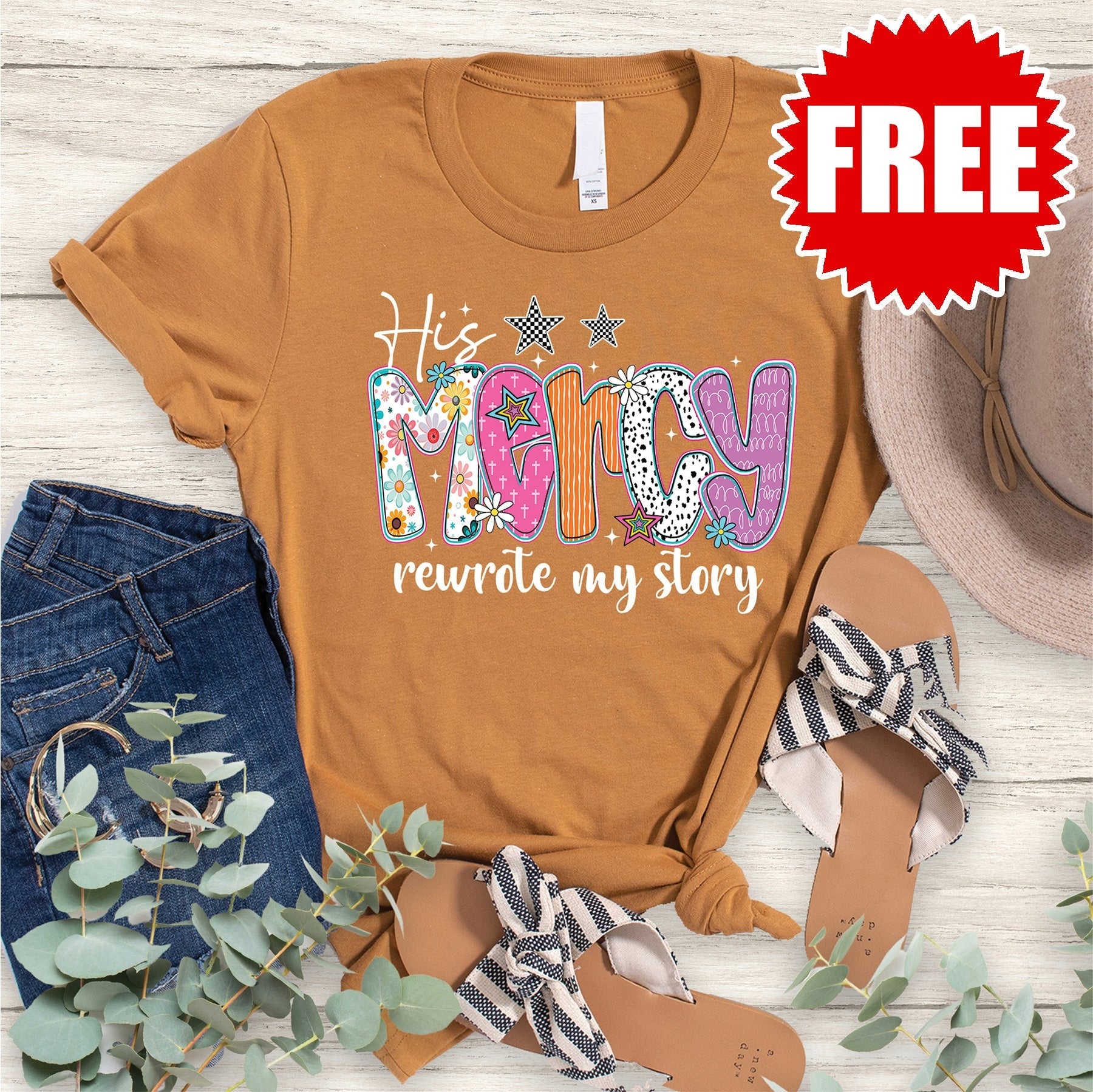 Mercy Tee - Heather Toast - 0