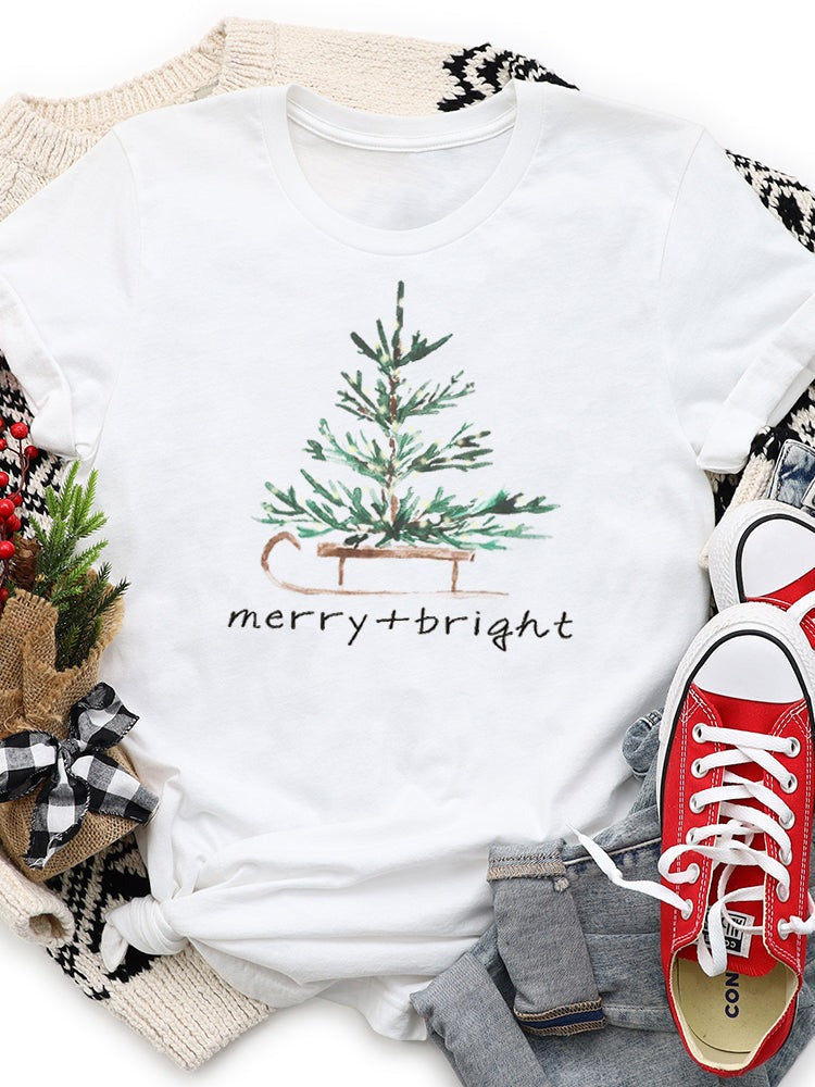 Merry & Bright Sleigh Graphic Tee