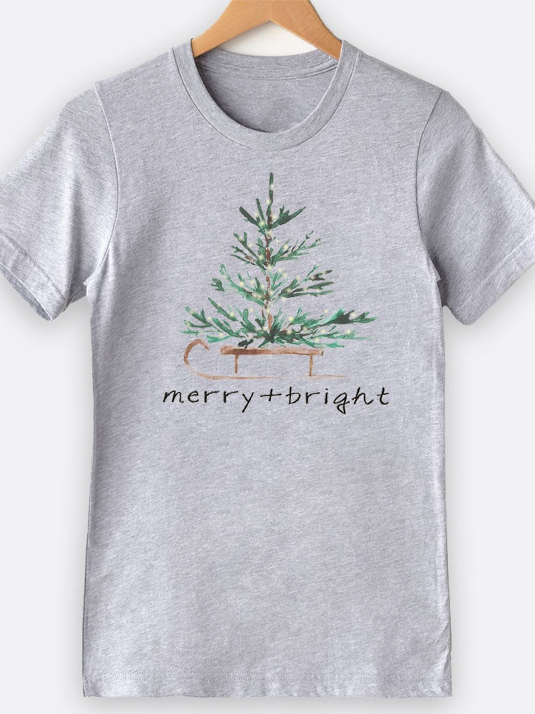 Merry & Bright Sleigh Graphic Tee