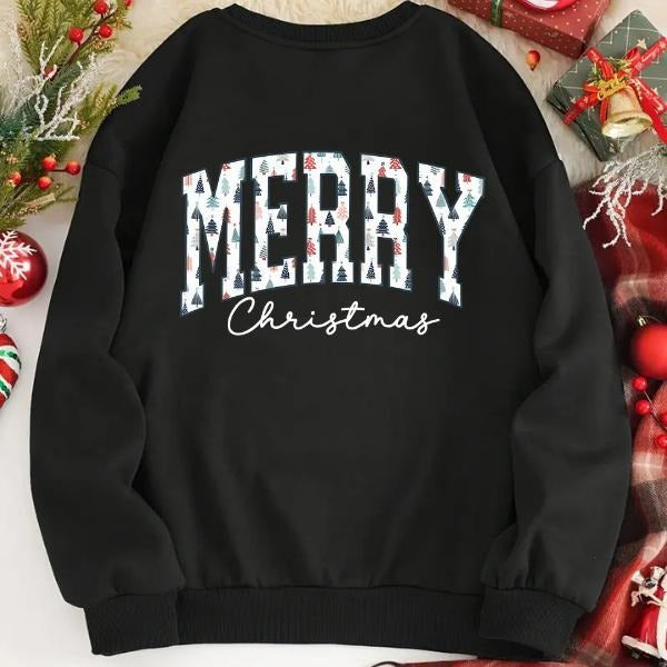Merry Christmas Sweatshirt & T-Shirt, Festive Holiday Graphic Tee, Cozy Christmas Pullover, Perfect Seasonal Gift for Everyone Casual Classic